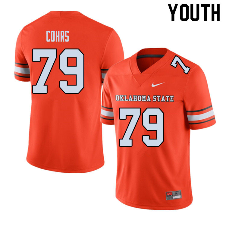 Youth #79 Austyn Cohrs Oklahoma State Cowboys College Football Jerseys Sale-Alternate - Click Image to Close